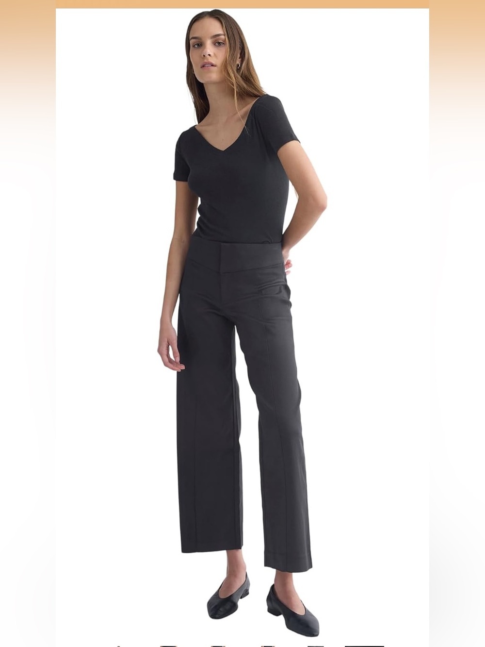 Tailored Drape Seam Pant Ankle Length Organic Cotton Modal Blend 8R. 2239/bb10-6